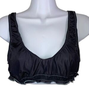 URBAN OUTFITTERS Out From Under Black Teal Trim Unlined Bralette Medium